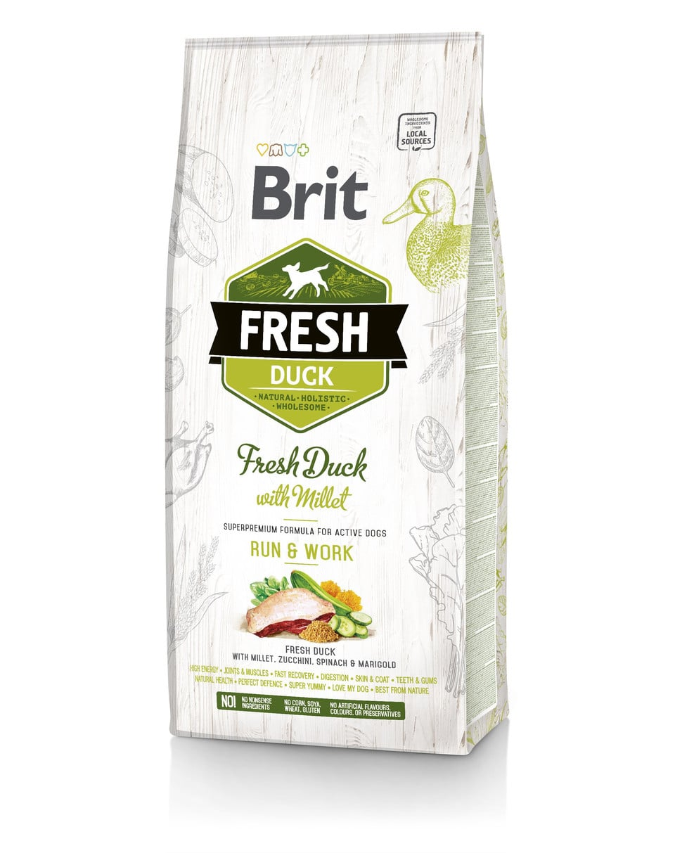 BRIT Fresh Duck with Millet Adult Run & Work 2.5kg