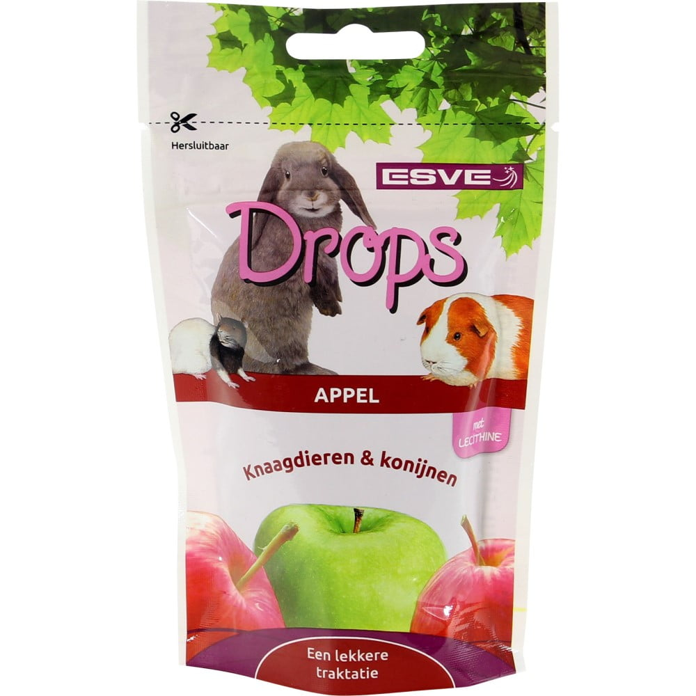 ESVE Bonbon Drops Pomme pour Rongeurs 100g