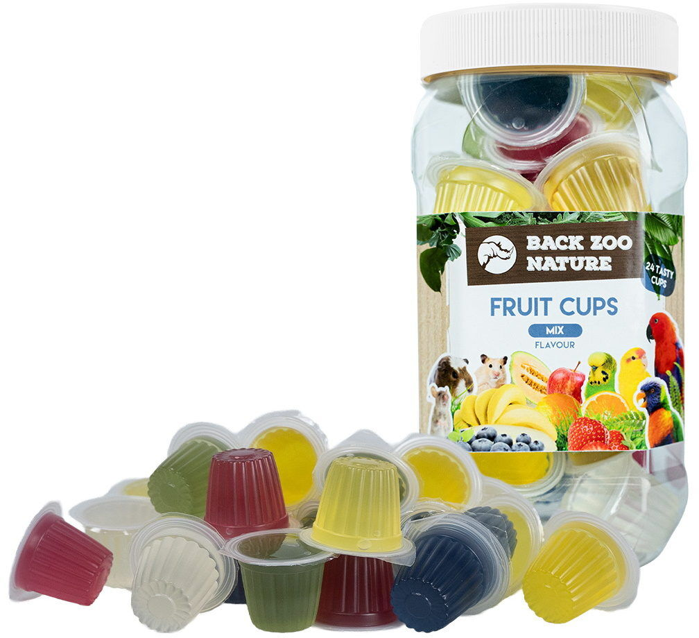 GRIZO Coupe de Fruit Mix 24 Pièces Saveurs Assorties Oiseaux