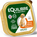 EQUILIBRE & INSTINCT Terrine pour jeune chien riche en volaille, carottes & lait 150g