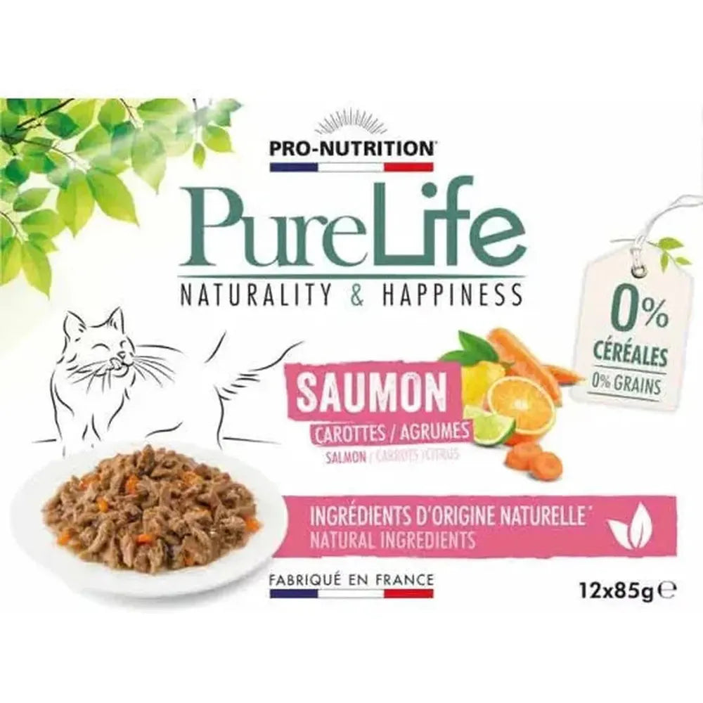 Pure Life Chat Wet Saumon 12X85G