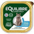 EQUILIBRE & INSTINCT Terrine pour chat stérilisé riche en saumon & aux courgettes 85g