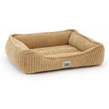 Panier rectangulaire antiderapant velours cotele sable 80x60x25cm