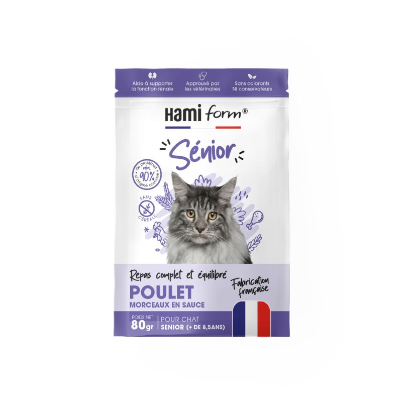 HAMIFORM Pack Complet Poulet Chat Senior 10x80g