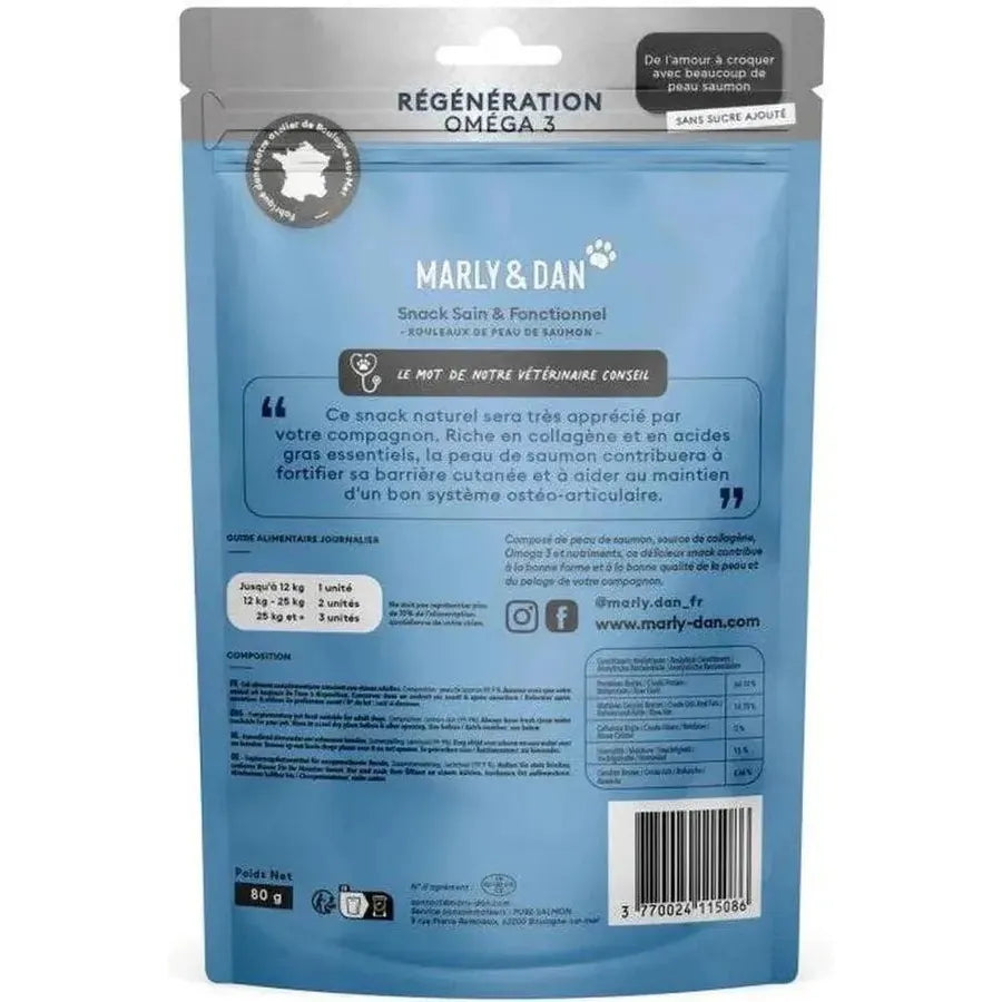 Rouleaux 100% Peau de Saumon (60 g)