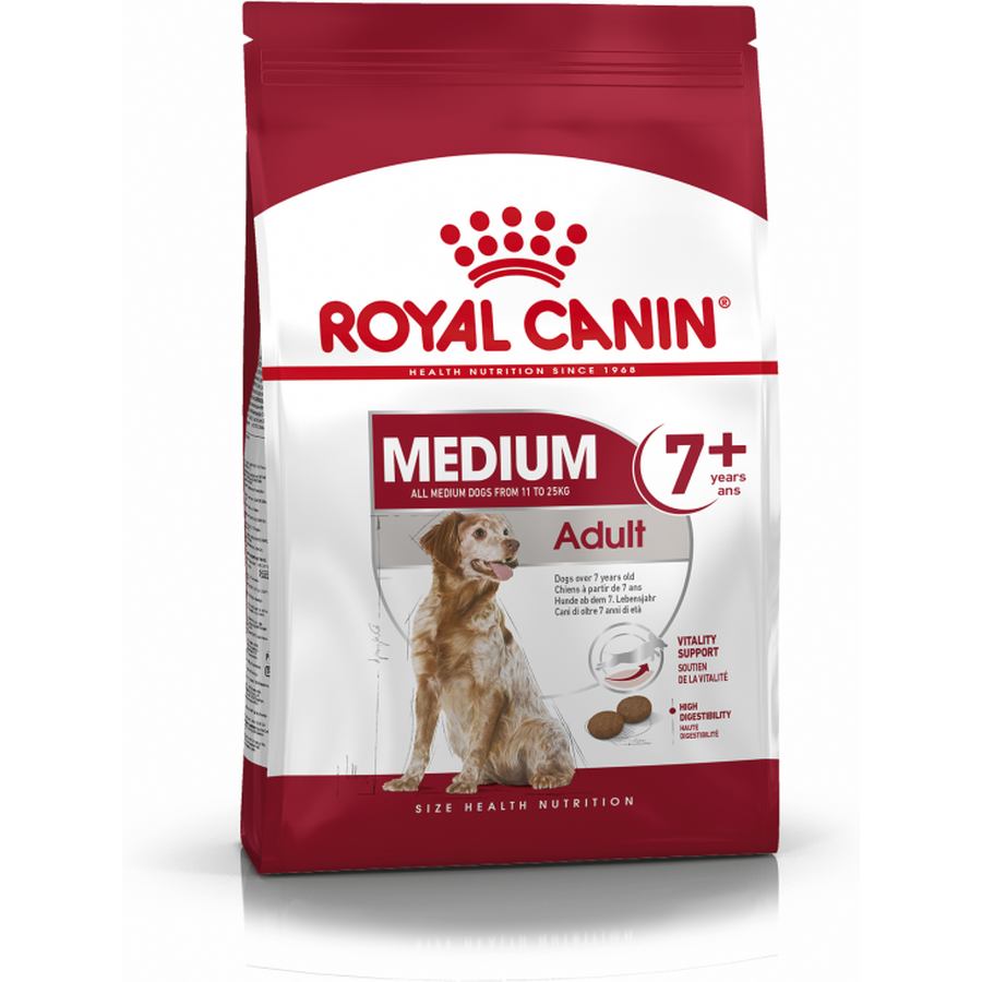 ROYAL CANIN Medium Adult 7+ Croquettes pour Chien Moyenne Race 7+