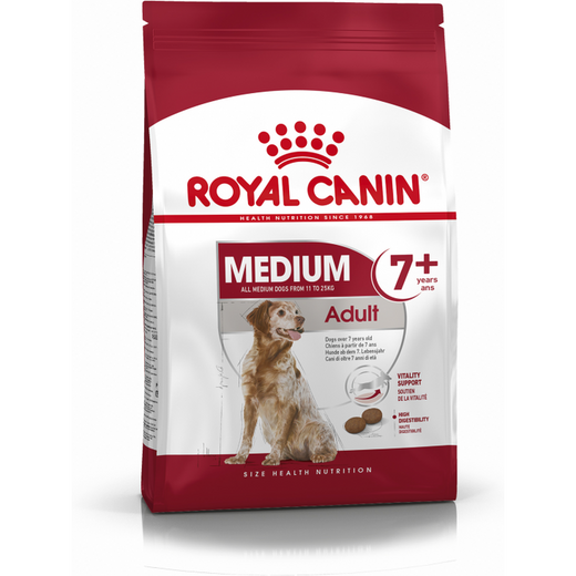 ROYAL CANIN Medium Adult 7+ Croquettes pour Chien Moyenne Race 7+