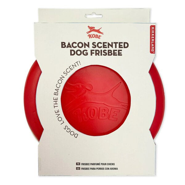 KIKKERLAND Bacon Scented Flying Disc pour Chien Disque Volant Parfumé au Bacon