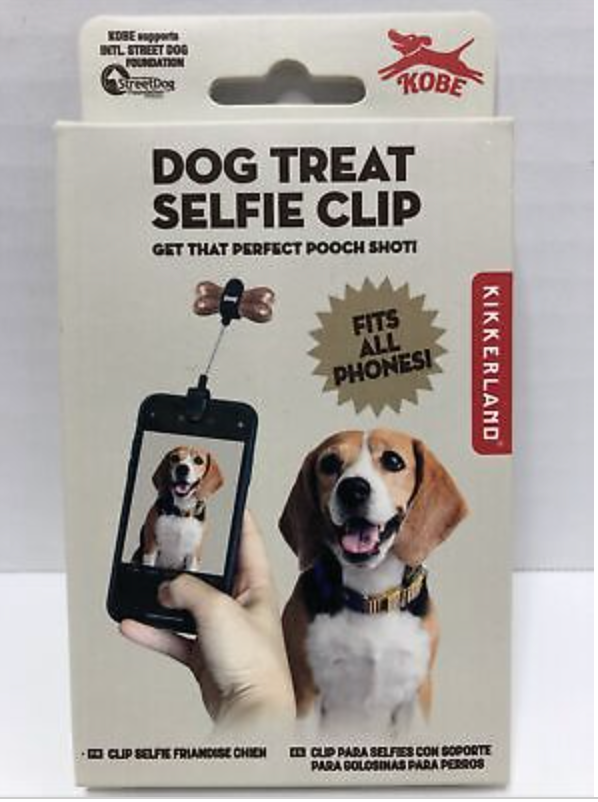 KIKKERLAND Dog Treat Selfie Clip pour Chien