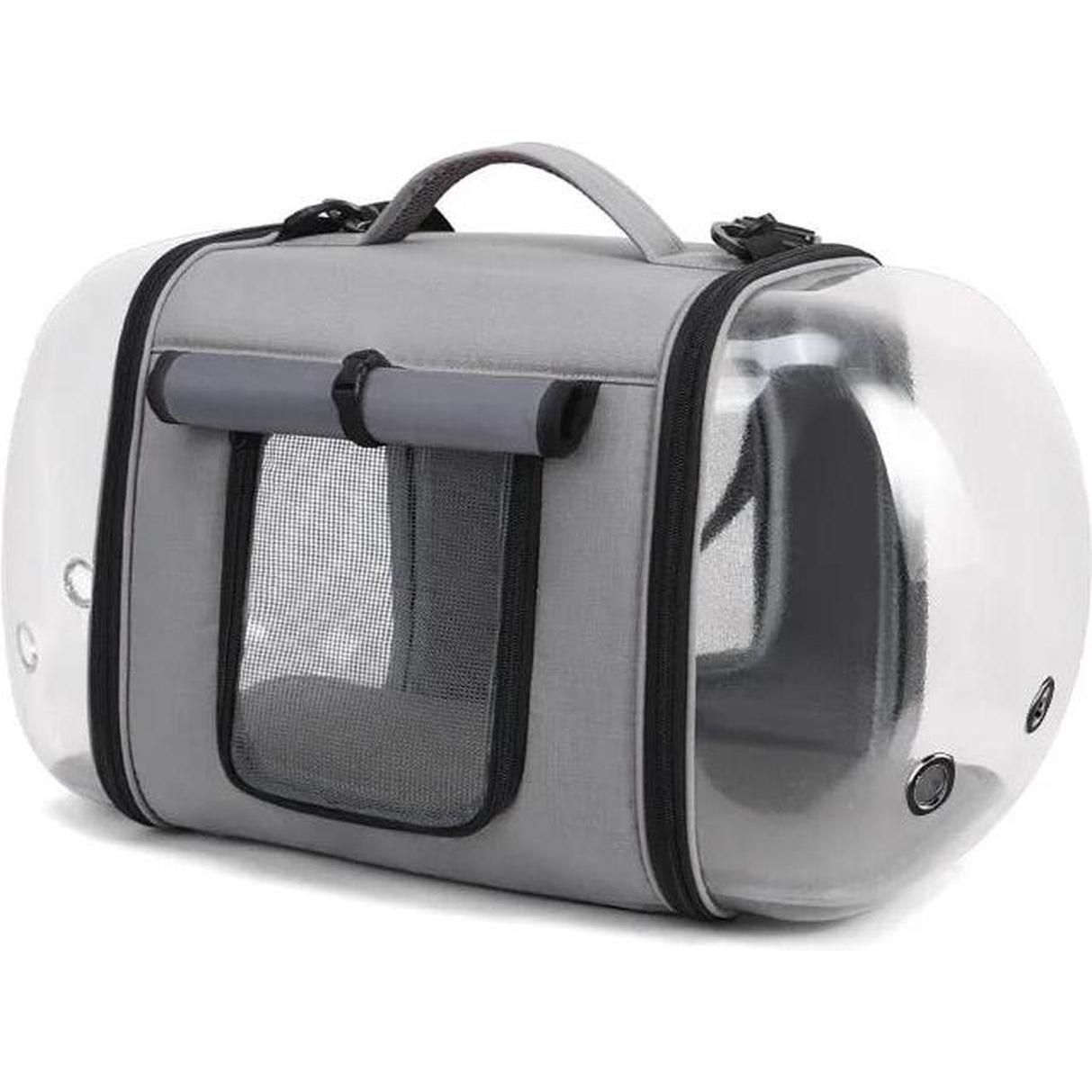 Sac de transport transparent gris 41x33x25cm