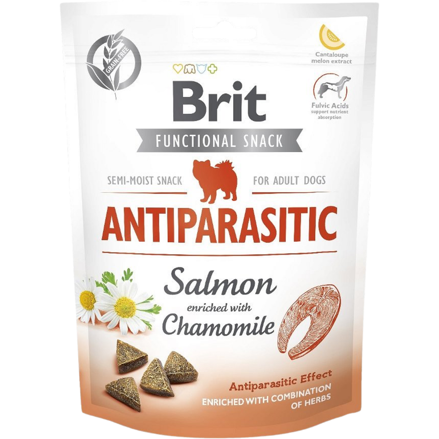BRIT Care Dog Functional Snack Antiparasitic Saumon 150g