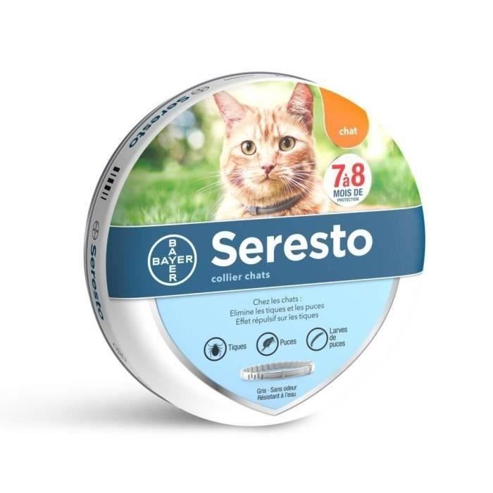 ELANCO Seresto Collier Antiparasitaire Chat Gris 1 collier