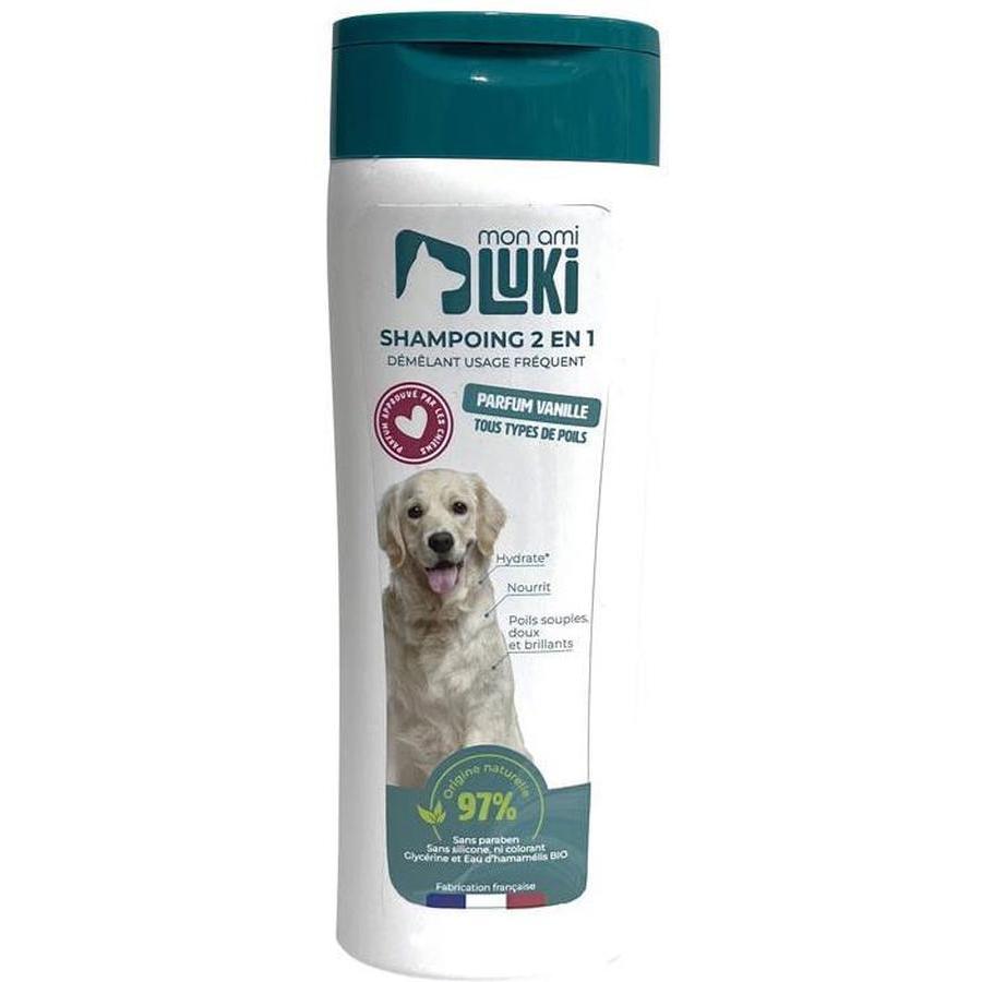 Shampoing 2 en 1 Chien Usage Fréquents Très Doux Vanille 250ml