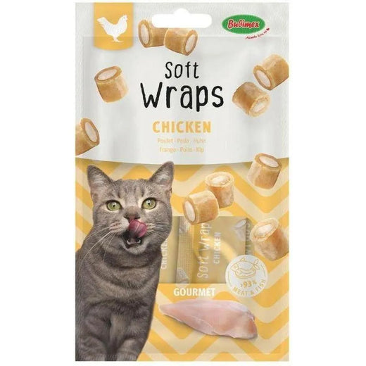 BUBI NATURE Soft Wraps Chat Poulet 3x10 g – Friandises Tendres Sans Céréales
