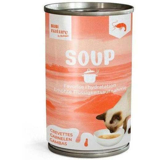BUBI NATURE Soupe aux Crevettes pour Chat 135g – Hydratation gourmande