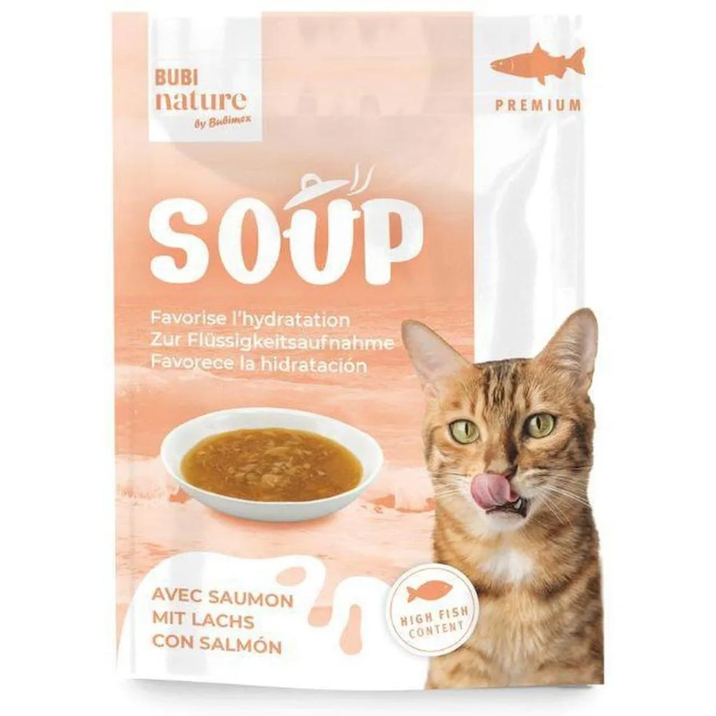 Soupe au saumon pour chat BUBI Nature – Hydratante & gourmande