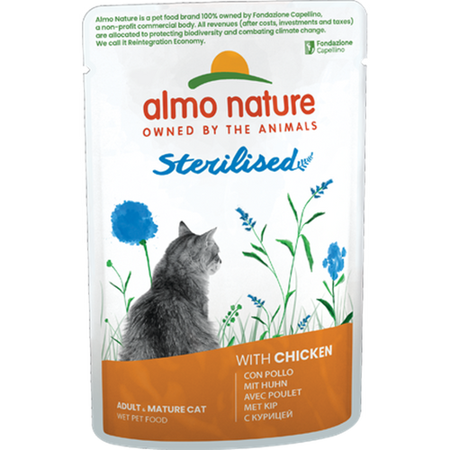 ALMO NATURE Holistic Fonctionnel Sterilised Poulet 70g