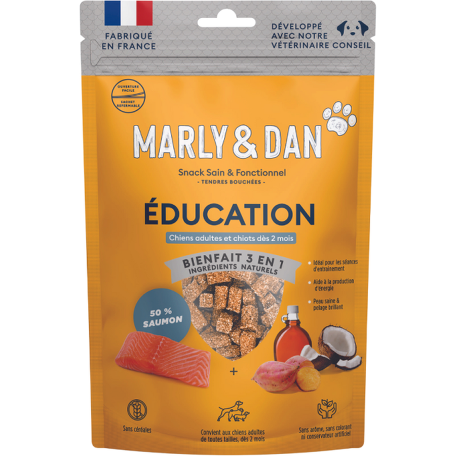 Tendres Bouchées Éducation – Saumon Sans Céréales (100 g)