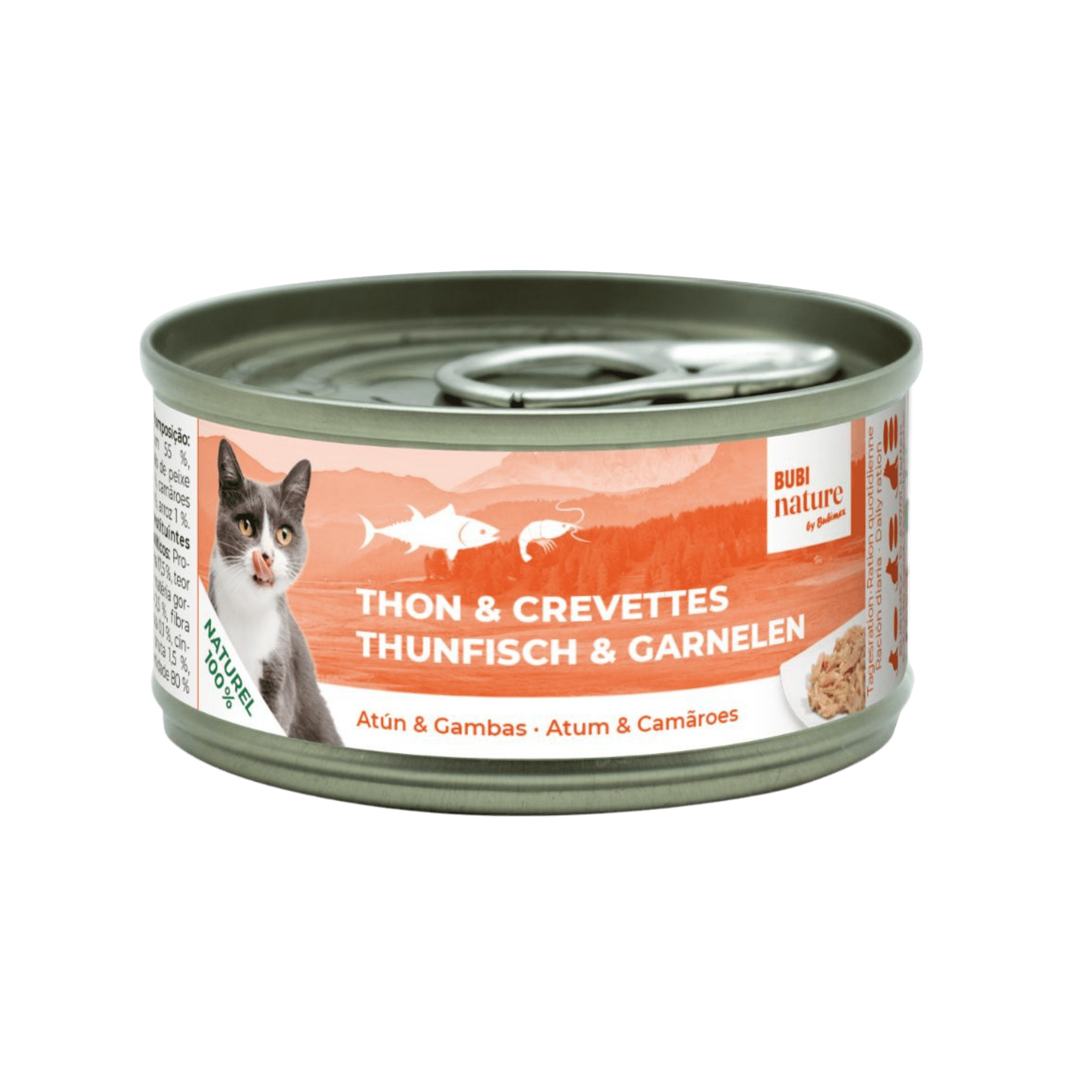 Bubi nature thon crevettes -70G