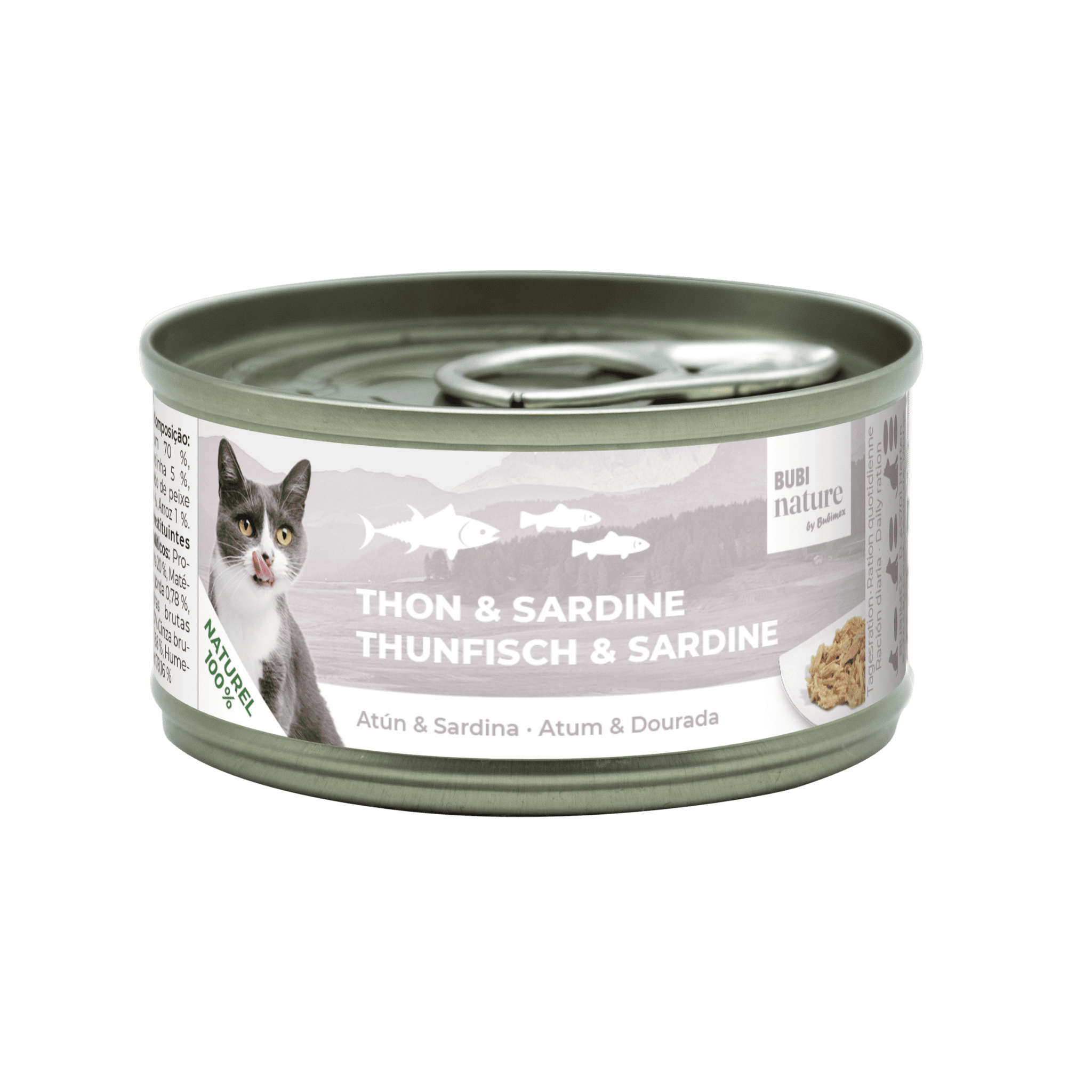Bubi nature thon sardine -70G