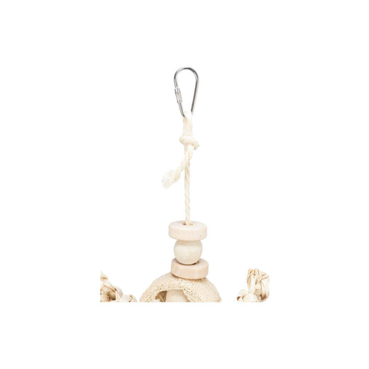 FLAMINGO Jouet Naturel Feuille Bananier Bois Luffa TRX58997 42 cm pour Oiseaux