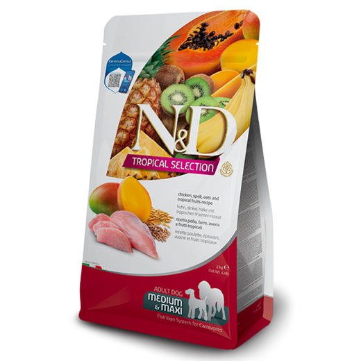 Farmina N&D Tropical poulet medium/maxi 10KG