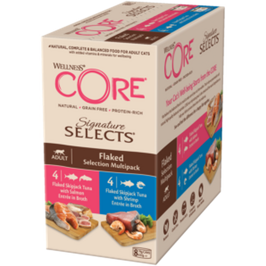 WELLNESS CORE Signature Selects Sélection Emiettés Multipack Chat 8x79g